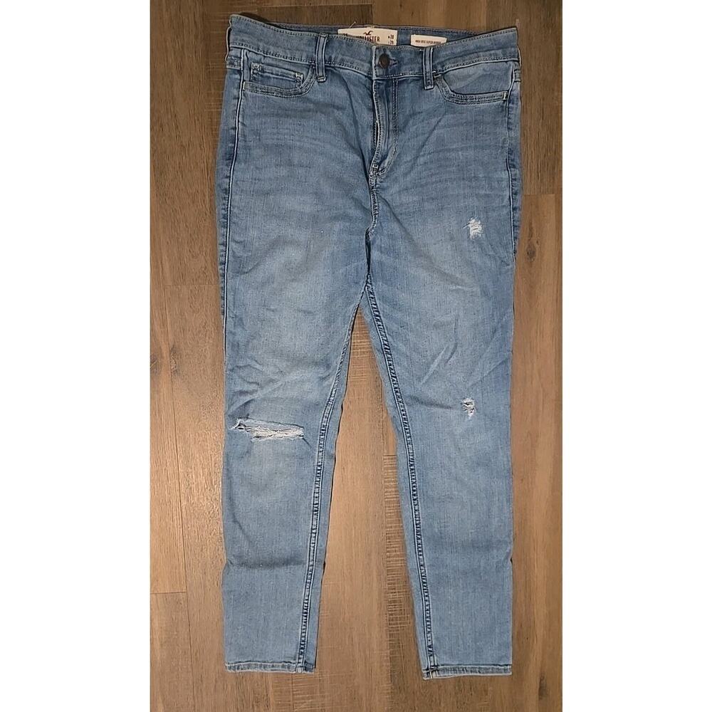 Hollister Super Skinny Jeans Womens 7S 28x28 Blue Denim Soft Stretch High Rise